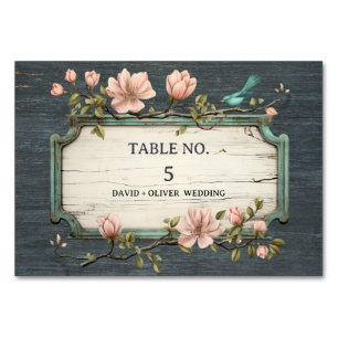 Numeração De Mesa Mesa de Casamento Floral de Girassóis Rústicos Vin