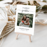 Numeração De Mesa Mesa de Casamento Fotográfico de Elegance N.º 14<br><div class="desc">Moderno e elegante design imprimiu Elegance Script Modern Photo Wedding Table Number Catorze Cartão de Dente de Mesa que pode ser personalizado com seu texto e adicionar cada cartão de número de tabela ao seu carrinho, um a um. Clique no botão "Personalizar" e use nossa ferramenta design para modificar este...</div>