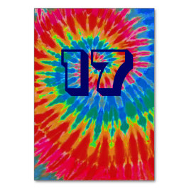 Numeração De Mesa Mesa De Casamento Spiral Tie Dye