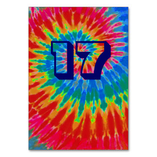Numeração De Mesa Mesa De Casamento Spiral Tie Dye