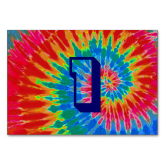 Numeração De Mesa Mesa De Casamento Spiral Tie Dye One