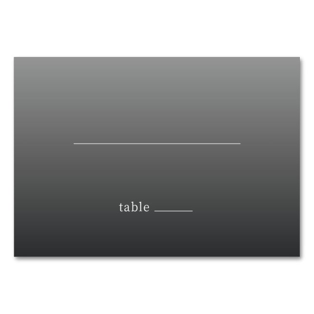 Numeração De Mesa Mesa de Linha Cinza Minimalista (Frente)