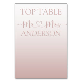 Numeração De Mesa Mesa de Topo de Casamento com Gradiente de Ouro Ro