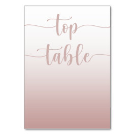 Numeração De Mesa Mesa de Topo de Casamento com Gradiente de Ouro Ro