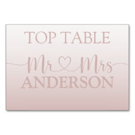Numeração De Mesa Mesa de Topo de Casamento com Gradiente de Ouro Ro