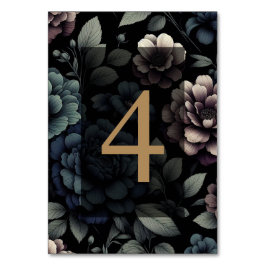 Numeração De Mesa Mesa Floral Azul-Moody 4
