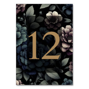 Numeração De Mesa Mesa Floral Blue Moody 12