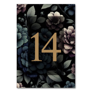 Numeração De Mesa Mesa Floral Blue Moody 14