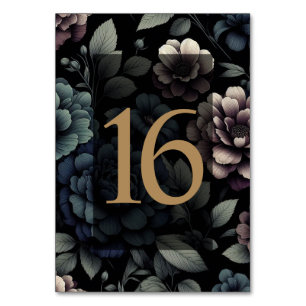 Numeração De Mesa Mesa Floral Blue Moody 16