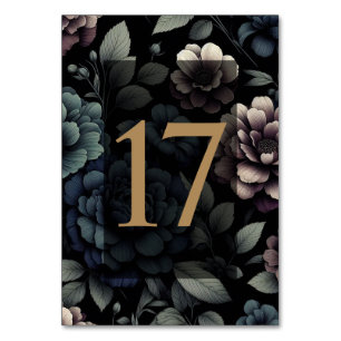Numeração De Mesa Mesa Floral Blue Moody 17