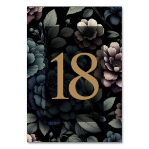 Numeração De Mesa Mesa Floral Blue Moody 18