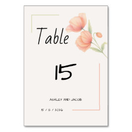 Numeração De Mesa Mesa Floral Chic de Noiva em Verde Sage Macio e Pê