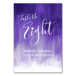 Numeração De Mesa Mesa número 8 da arte moderna da lavagem do