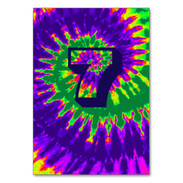 Numeração De Mesa Mesa Sete de Casamento Secundário Púrpura e Verde