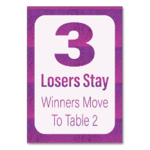 Mesa Três de Stripe Roxo Moderno Bunco