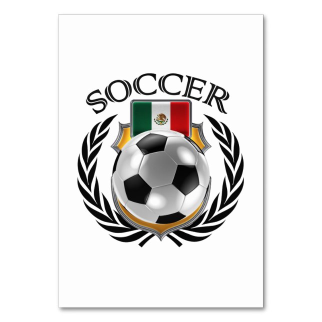 Numeração De Mesa México Futebol 2016 - Arte do Ventilador (Verso)