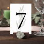 Numeração De Mesa Minimalist Eucalyptus Wedding Table Number Sign<br><div class="desc">Add a refined and cohesive detail to your reception décor with this minimalist botanical wedding table number sign. Featuring a soft eucalyptus greenery illustration paired with a bold, elegant table number, this design blends modern simplicity with natural beauty. The delicate greenery background creates a subtle botanical accent while the large,...</div>