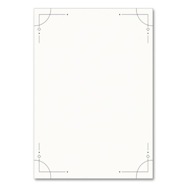 Numeração De Mesa Minimalist Geometric Wedding Table Number (Frente)