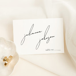 Numeração De Mesa Minimalist Modern & Whimsical Script