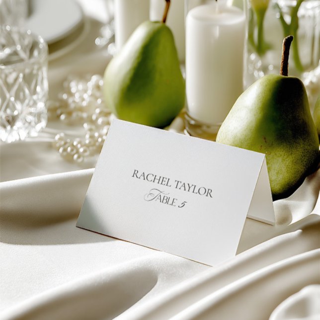 Numeração De Mesa Minimalist Wedding Table Number Place Card (Minimalist Wedding Table Number Place Card)