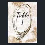 Numeração De Mesa Minúscula Moderna Ostra de Aquarela Dupla Face<br><div class="desc">Lindos números de mesa para seu casamento na praia ou assado de ostra! Os sotaques de aquarela dupla dão a estes uma elegância de praia elegante. Localizar itens correspondentes no meu compro. Use o recurso de personalização para editar o número da tabela e adicionar cada um individualmente ao carrinho a...</div>