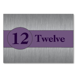 Numeração De Mesa Modelo de Mesa de placa de prateada