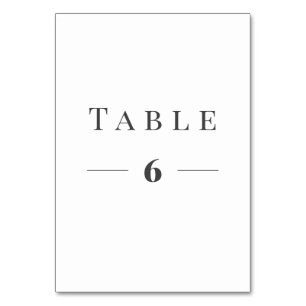 Numeração De Mesa modelo de número da tabela de texto legante