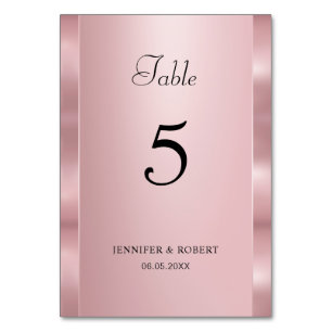 Numeração De Mesa Modelo moderno de script elegante na cor dourado-r
