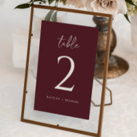 Modern Merlot Wedding