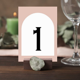 Numeração De Mesa Modern Neutral Wedding Table Numbers