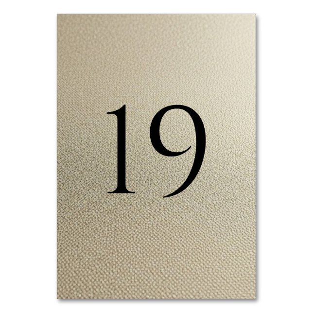 Numeração De Mesa Modern Wedding Table Numbers (1–20) (Frente)