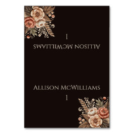 Numeração De Mesa Moderno Elegante País Ocidental - Floral