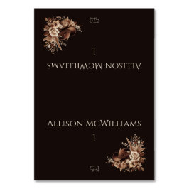 Numeração De Mesa Moderno Elegante País Ocidental- Ícone Floral Pork