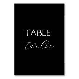 Numeração De Mesa Moderno Minimalista