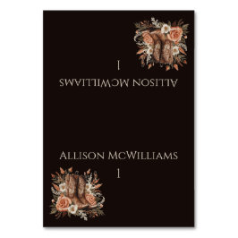 Numeração De Mesa Moderno País Elegante - Flores Ocidentais