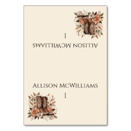 Numeração De Mesa Moderno País Elegante - Flores Ocidentais