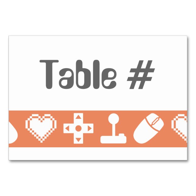 Numeração De Mesa Modo multijogador na placa de Mesa coral (Frente)