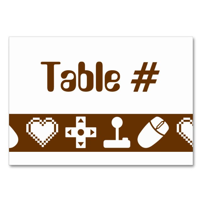 Numeração De Mesa Modo multijogador na placa de Mesa de chocolate (Frente)