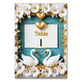 Numeração De Mesa Moldura de Casamento de Cisne Para Decoração de Ca