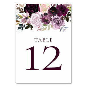 Numeração De Mesa Molho Violeta-Rosa-Rosa-Rosa