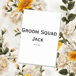 Numeração De Mesa monograma simples personalizado adicione seu nome<br><div class="desc">design</div>