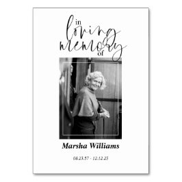 Numeração De Mesa Na Memória Amante - Funeral/Memorial