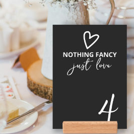 Numeração De Mesa Nada Rico Apenas Ama Casamento Minimalista