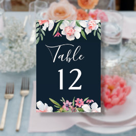 Numeração De Mesa Narciso Branco na Mesa de Número de Casamento da M