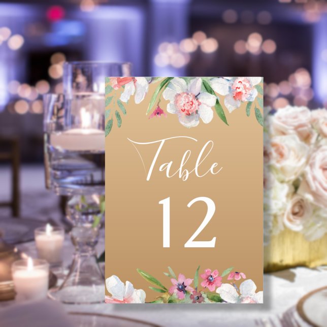 Numeração De Mesa Narciso Branco no Número da Mesa de Casamento de C (Criador carregado)