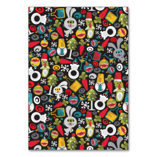 Numeração De Mesa Natal feio e Feliz ano novo