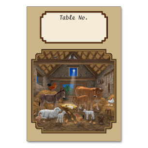 Numeração De Mesa Natividade Natal da Noite Santa