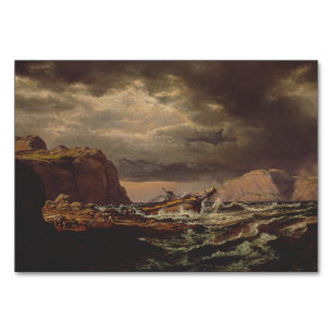 Numeração De Mesa Naufrágio na Costa Norueguesa por Johan Dahl