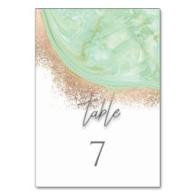 Neo mint rosegold marble agate calliografia elegan