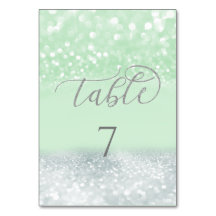Neo prata mint chic glittery trendy caligrafia